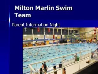 Milton Marlin Swim Team