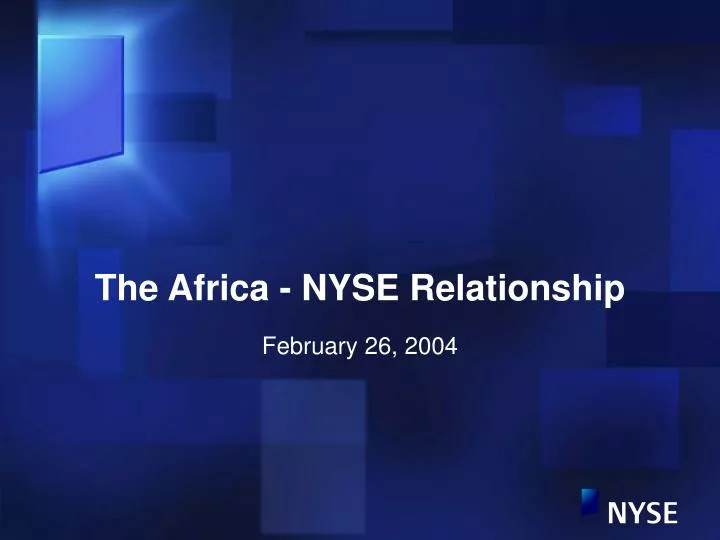 the africa nyse relationship