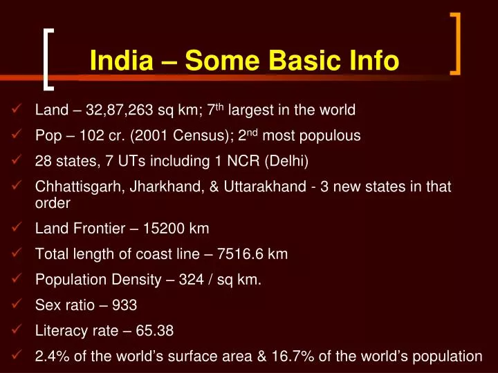 india some basic info