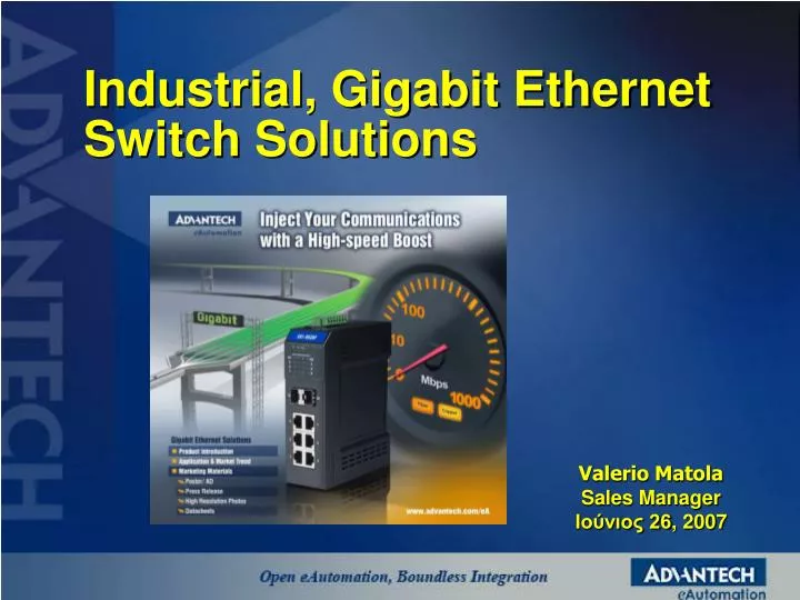 industrial gigabit ethernet switch solutions