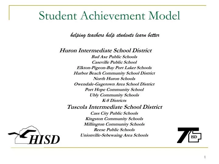 student achievement model