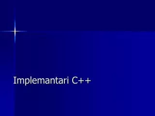 Implemantari C++