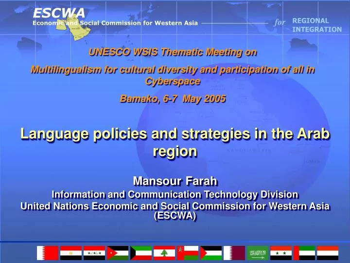 language policies and strategies in the arab region