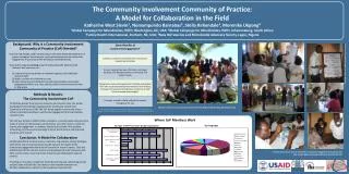 The Community Involvement Community of Practice: A Model for Collaboration in the Field