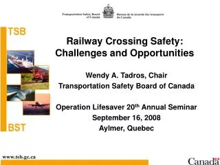 Railway Crossing Safety: Challenges and Opportunities