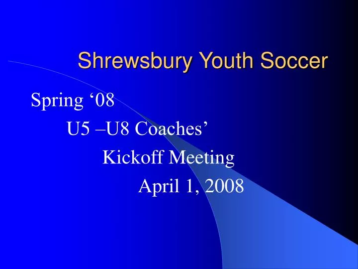 shrewsbury youth soccer
