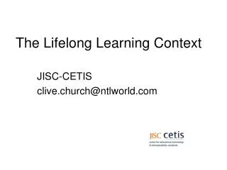 The Lifelong Learning Context