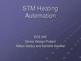 STM Heating Automation