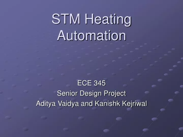stm heating automation