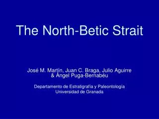 The North-Betic Strait