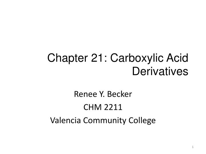 chapter 21 carboxylic acid derivatives