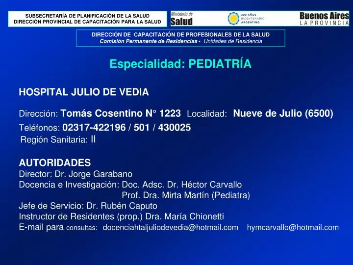 especialidad pediatr a