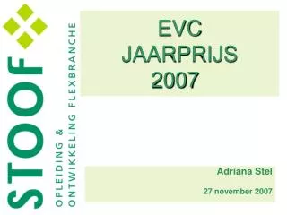 evc jaarprijs 2007