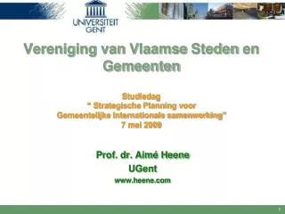 Prof. dr. Aimé Heene UGent www.heene.com