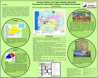 Geologic Setting of the Upper Nehalem Watershed Framework for Geomorphic Analysis and Habitat Assessment Cristina Franc