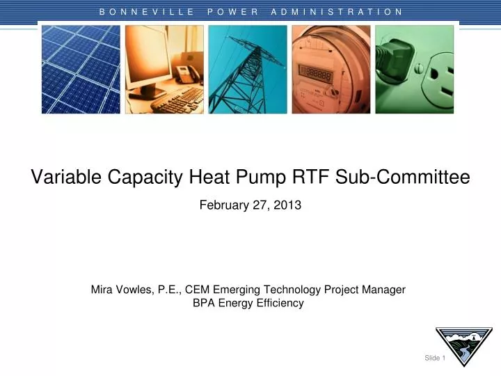 variable capacity heat pump rtf sub committee february 27 2013