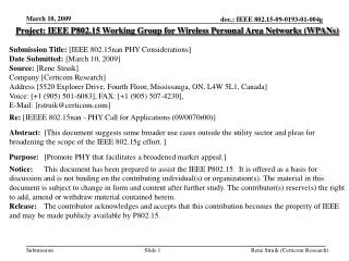 Project: IEEE P802.15 Working Group for Wireless Personal Area Networks (WPANs) Submission Title: [IEEE 802.15nan PHY C