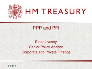 PPP and PFI