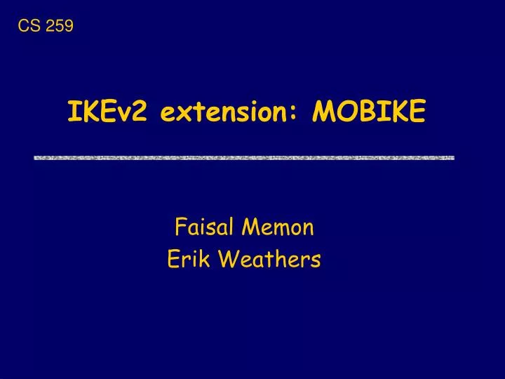 ikev2 extension mobike