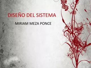 DISEÑO DEL SISTEMA