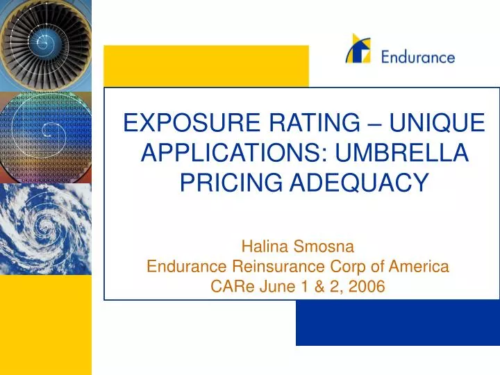 exposure rating unique applications umbrella pricing adequacy