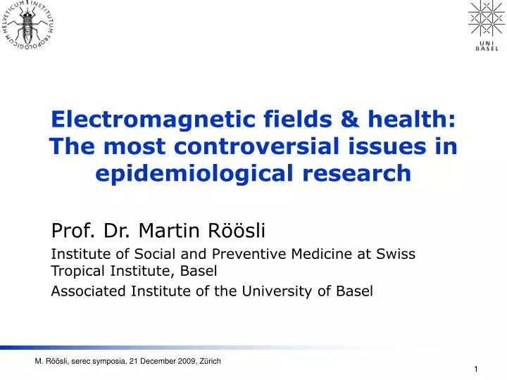 electromagnetic fields health the most controversial issues in epidemiological research