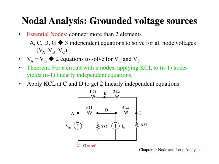 nodal analysis grounded voltage sources