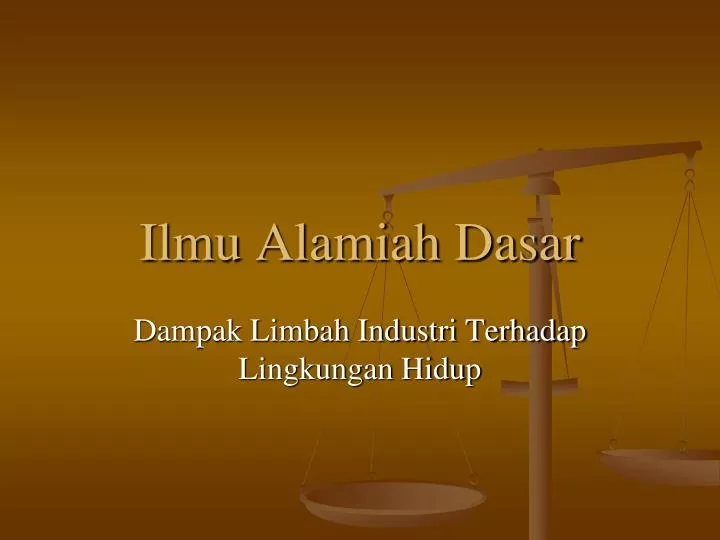 ilmu alamiah dasar