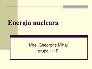 energia nucleara