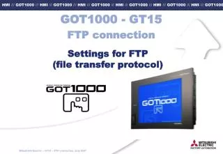 GOT1000 - GT15 FTP connection