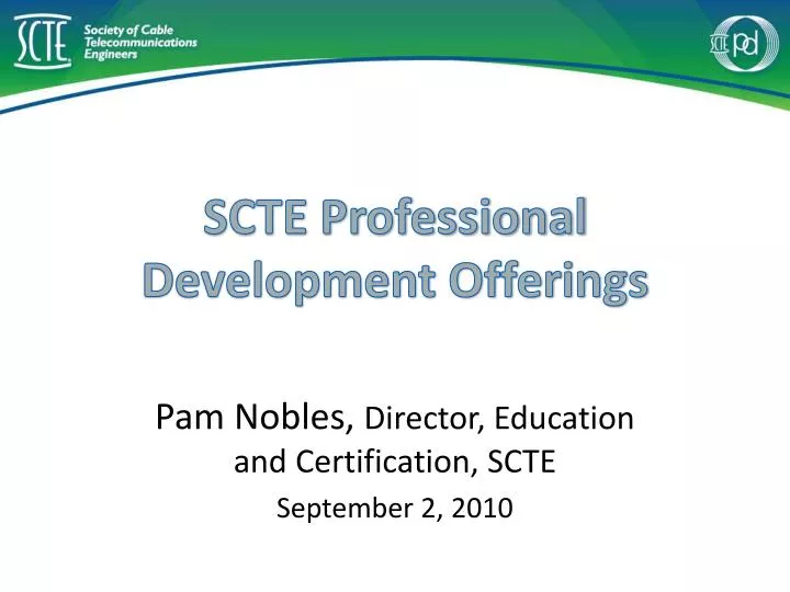 scte professional development offerings