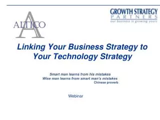 Linking Your Business Strategy to Your Technology Strategy