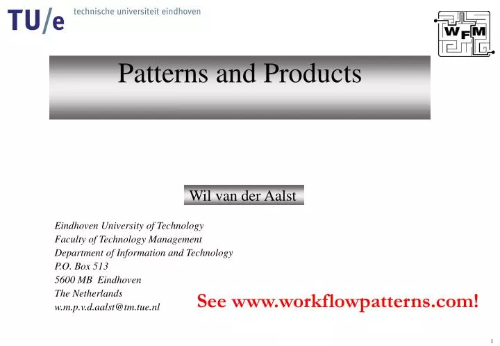 patterns and products