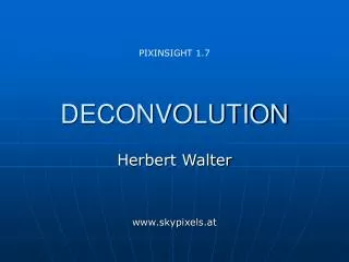 deconvolution