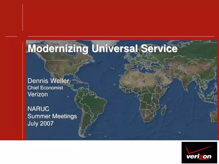 modernizing universal service