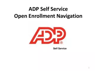 adp self service open enrollment navigation
