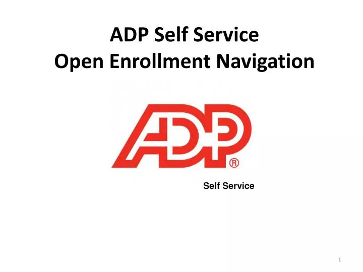 adp self service open enrollment navigation
