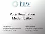 Voter Registration Modernization - slide 1