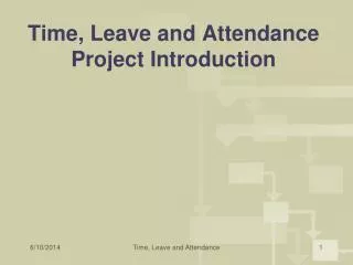 Time, Leave and Attendance Project Introduction