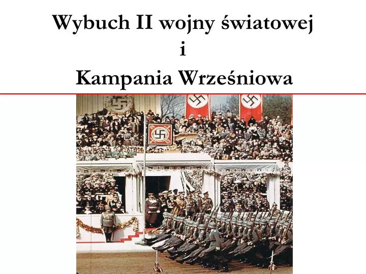 wybuch ii wojny wiatowej i