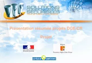 pr sentation r sum e projets dge cr projet