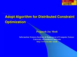 Adopt Algorithm for Distributed Constraint Optimization