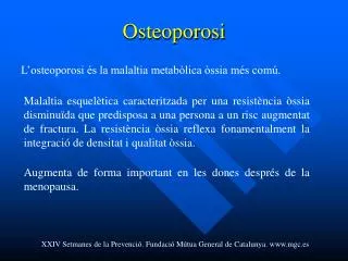 osteoporosi