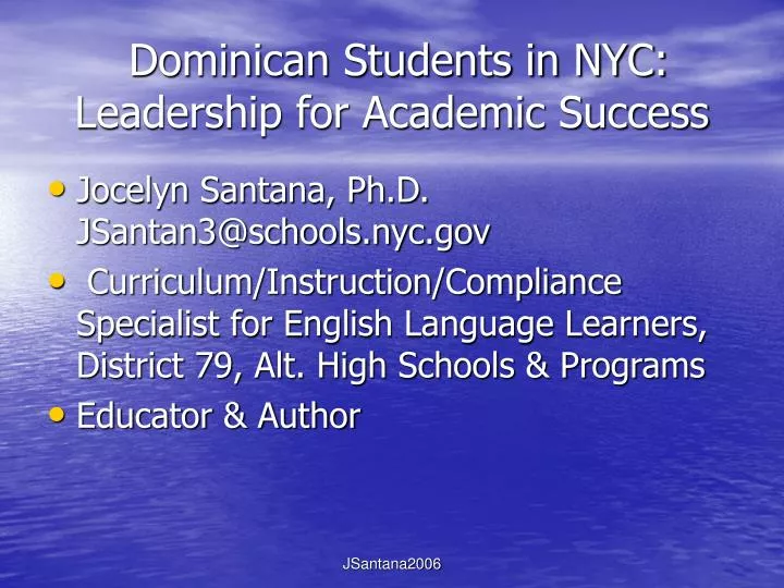dominican students in nyc leadership for academic success