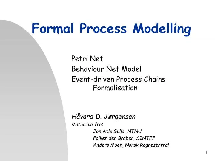 formal process modelling