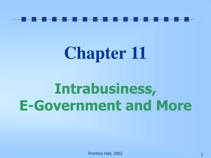 chapter 11 intrabusiness e government and more
