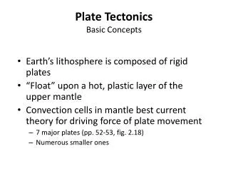 Plate Tectonics Basic Concepts