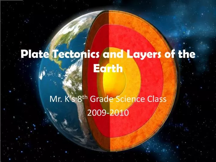 plate tectonics and layers of the earth