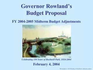 FY 2004-2005 Midterm Budget Adjustments