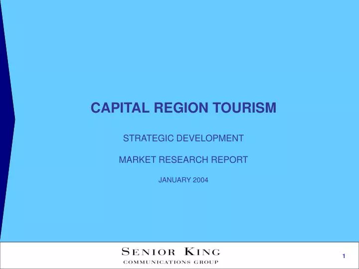 capital region tourism strategic development market research report january 2004
